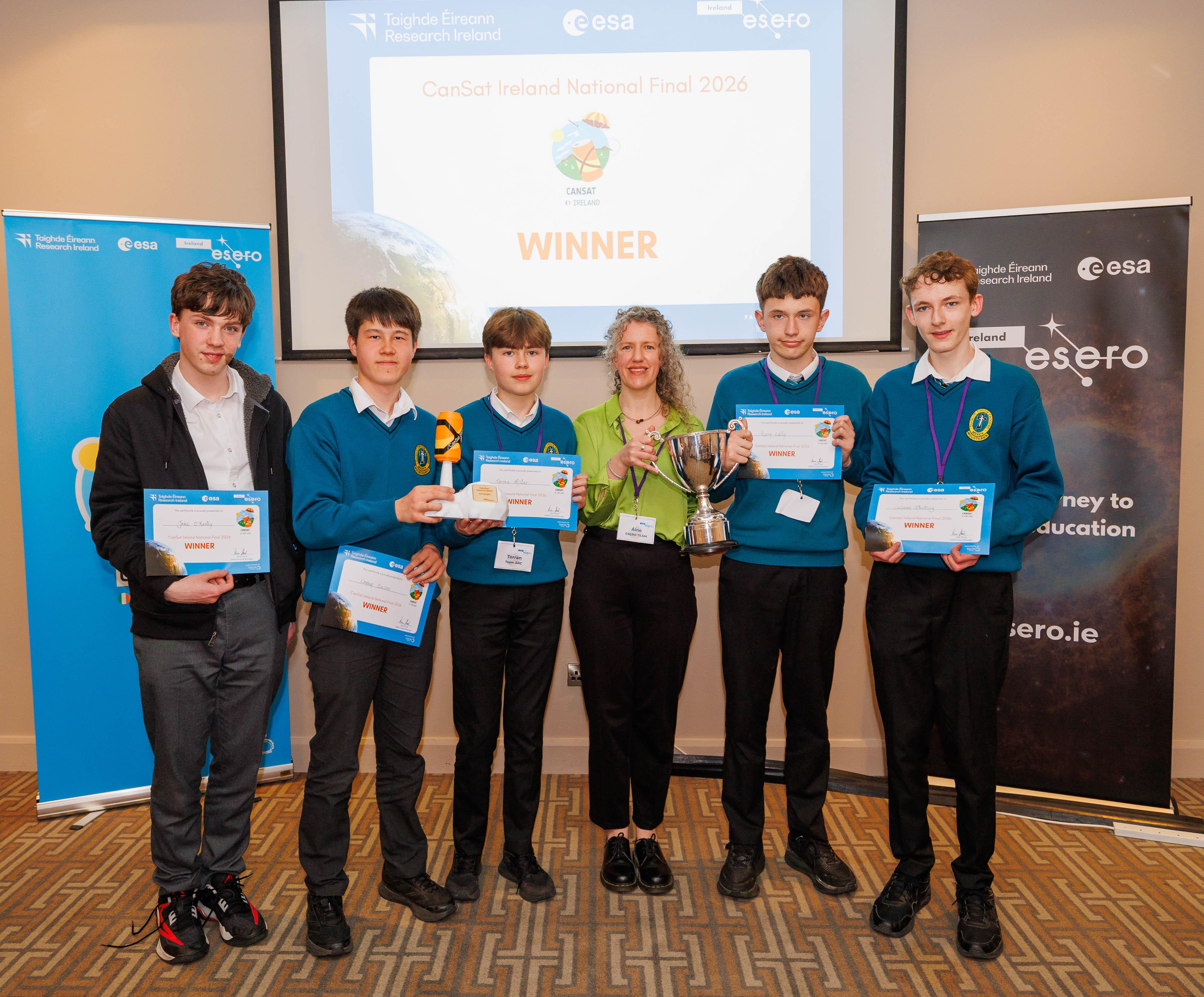 Kerry team takes top spot at ESA CanSat Ireland final